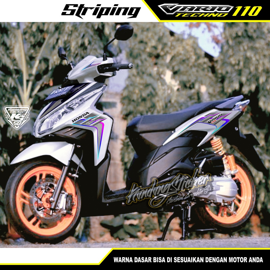 Jual Striping Vario Techno 110 FunRide Sticker Vario Tech 110 Striping