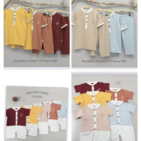 CBKS Mooi Setelan Rafa / Jumper Rafa Couple Series Pakaian Fashion Lebaran Anak