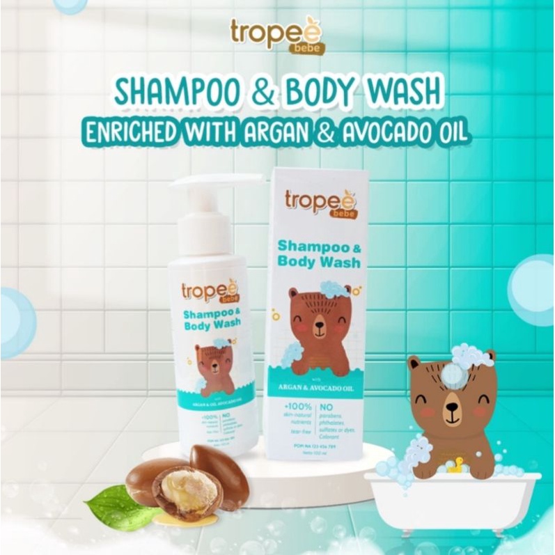 Tropee bebe shampoo&amp;Body wash 100ml