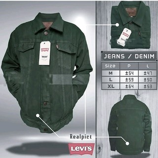  Jaket  Levis  Wanita Warna  Hijau  Army Paimin Gambar