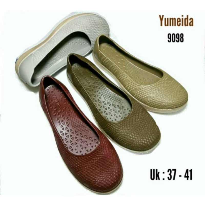 Sepatu karet wanita jelly shoes size 37 - 41 yumeida 9098