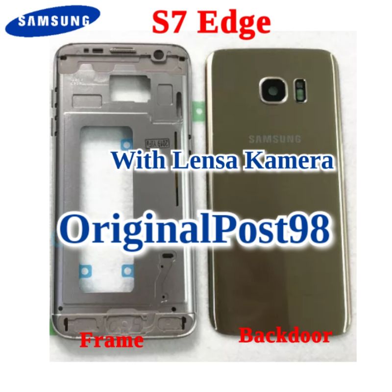 Back Casing Kesing Housing + Frame LCD Samsung Galaxy S7 Edge G935F Fullset Ori