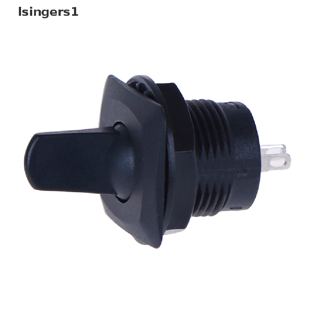 (lsingers1) R13-402a Saklar Toggle Switch ON-ON 2 Pin 2 Posisi Bentuk Bulat Warna Hitam