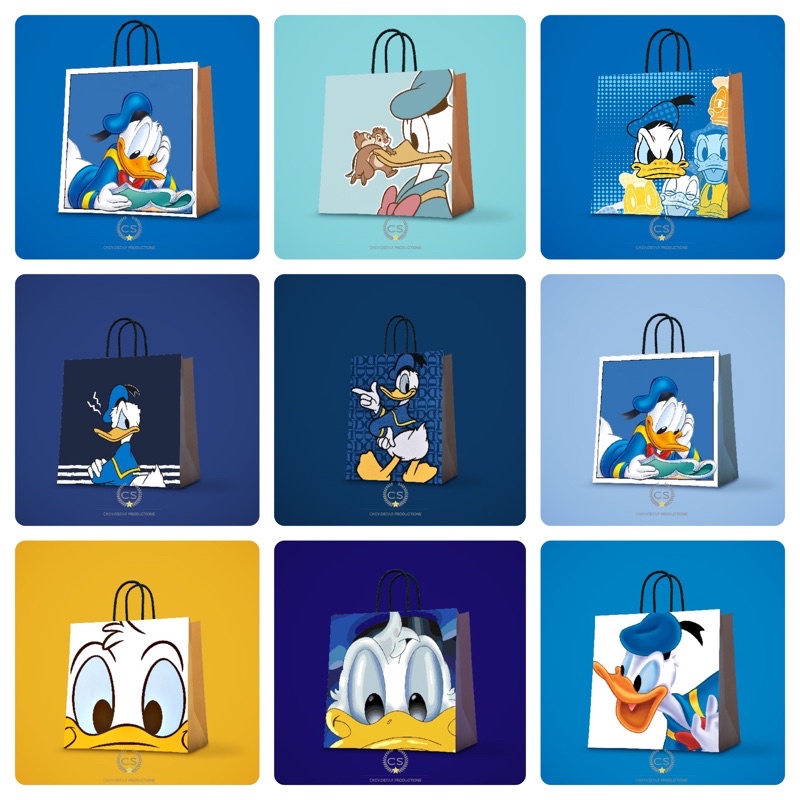 

paperbag donald duck/goodie bag donald/tas kertas