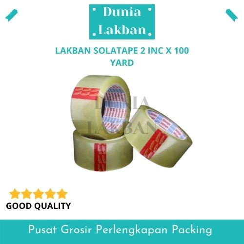 

Lakban Solatape Bening & Coklat 2 Inc x 100 yard