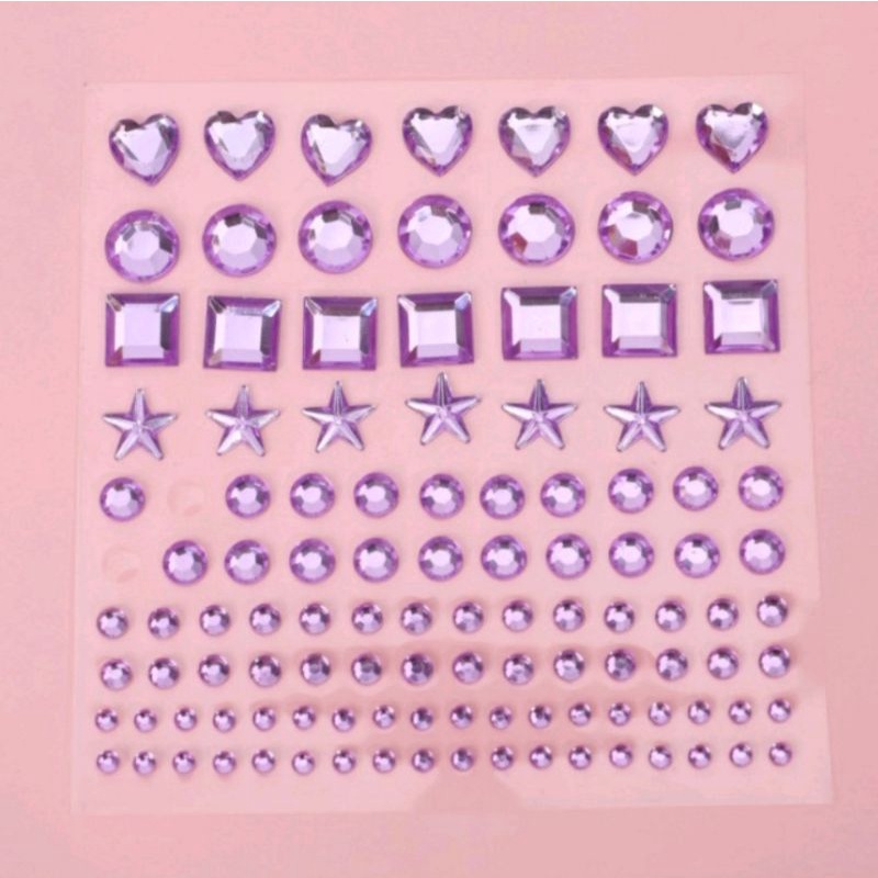 Sticker Stiker Kristal DIAMOND SHINY DIY Scrapbook Kerajinan Make up