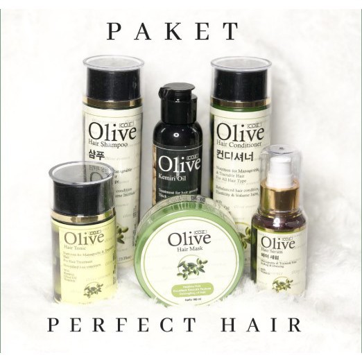 SYB Olive Paket 5in1 Shampo+Kondisioner+Tonic+Masker+Serum l Ampuh Menebalkan &amp; Memanjangkan Rambut