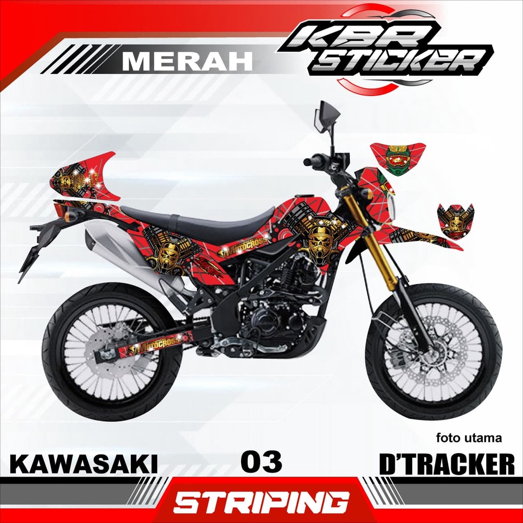 Striping DTRACKER (COD) Sticker Striping Kawasaki D'TRACKER - Striping Variasi D'TRACKER - 03