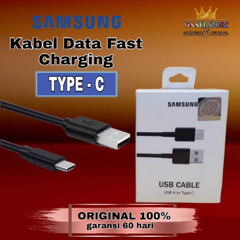 Kabel Data Samsung Type C Tipe Original 100% Cable Tipe c