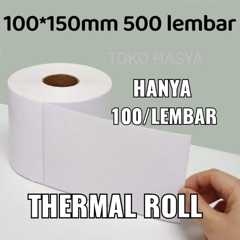 

kertas thermal roll 100 x 150 isi 500