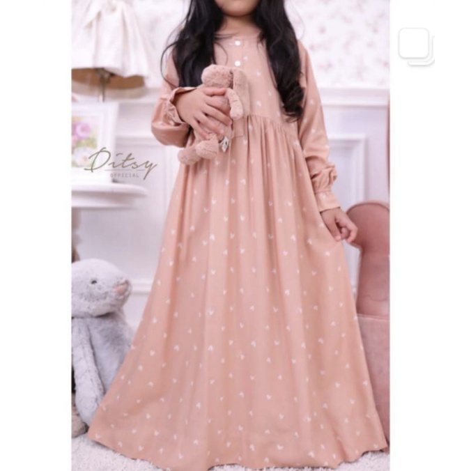 Little Amore Peach size 4 || Freebooked || Little Ditsy || Ditsy Juli
