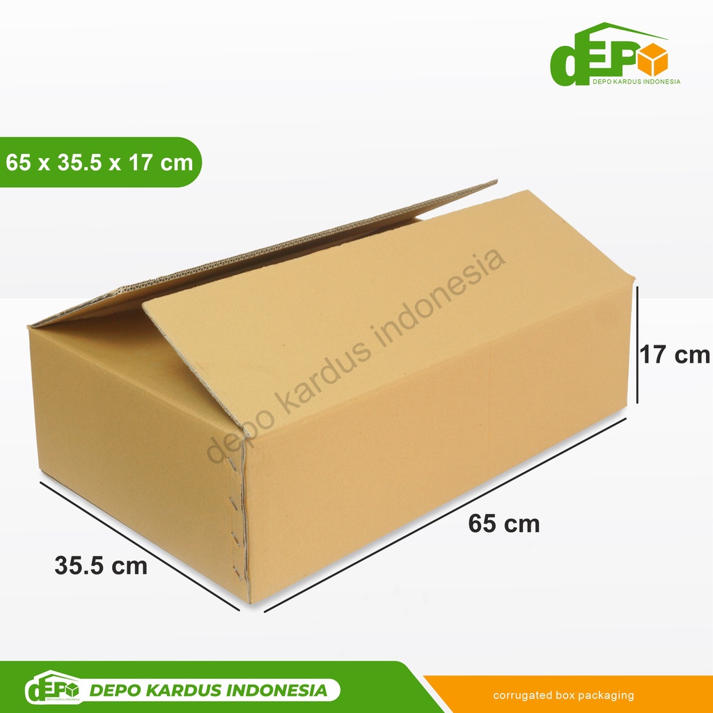 

Box 65x35,5x17 (BI) Kardus/Karton/Kemasan/Packaging/Normal/A1/Doublewall/Tinggi17