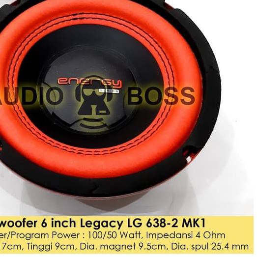 ❀ Speaker Subwoofer 6 Inch 6in 6" Legacy 6 638 LG 638-2 150 Watt ❂