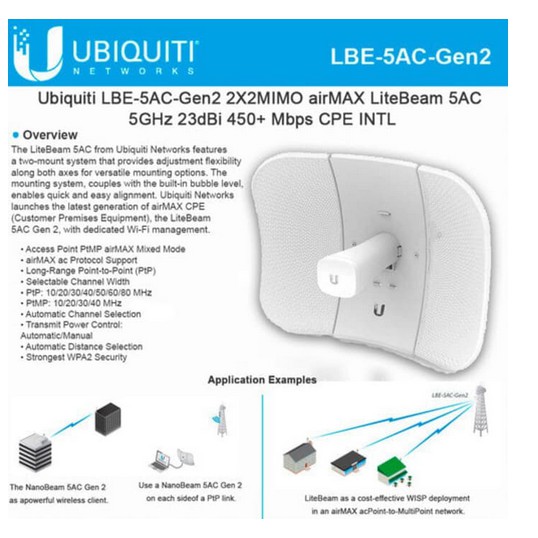 Ubiquiti Litebeam AC LBE-5AC-GEN2