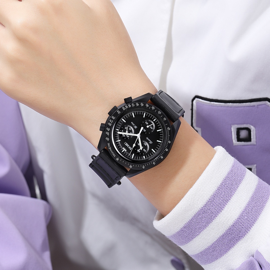 SKMEI 1982 Jam Tangan Pria Wanita Analog Model Classic Planet Mission Watch WATCHKITE WKOS