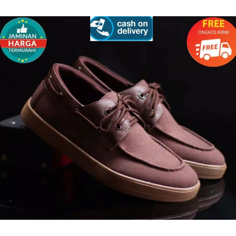 TERMURAH !!!! SEPATU SEMI FORMAL PRIA TRENDY KERJA KANTOR SEPATU KASUAL SEPATU SANTAI ZAPATO COKLAT