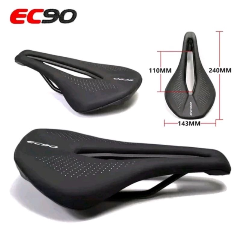 Sadel EC90 Soft Gel Leather Saddle Sepeda