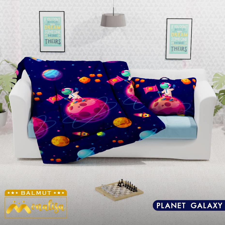 Monalisa Bantal Selimut (BALMUT) Karakter Uk 150 x 220 - Planet Galaxy