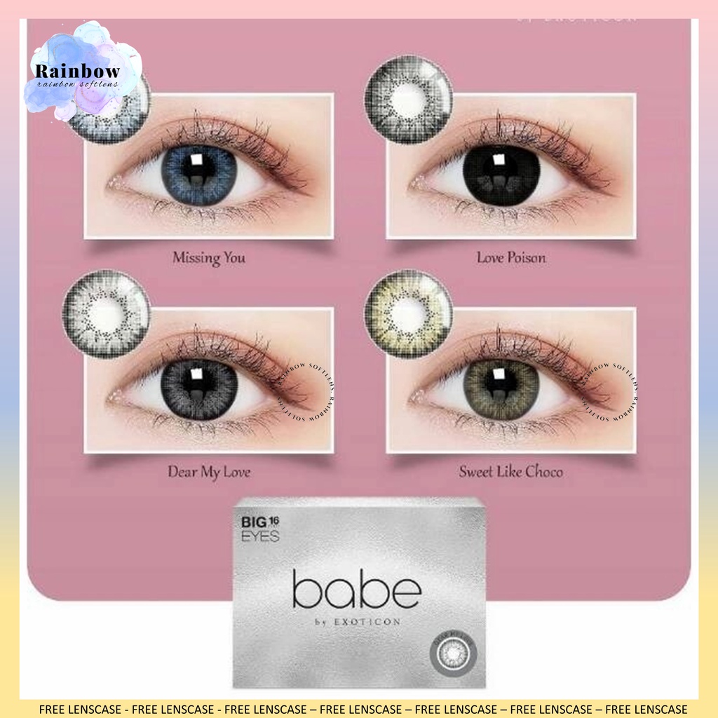 [COD] SOFTLENS X2 BABE MINUS (-3.25 SD -6.00) BIG EYES DIA 16MM