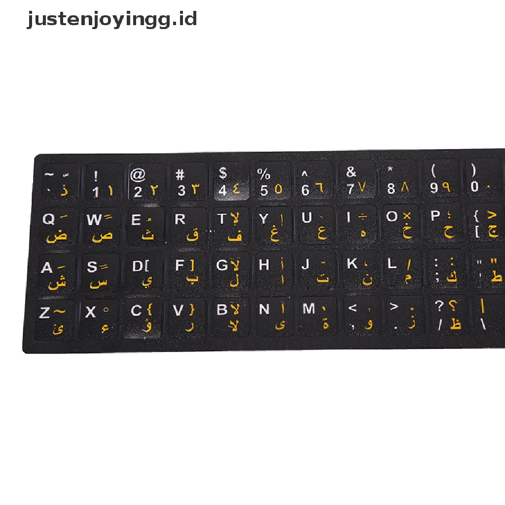 // justenjoyingg.id // Arabic Keyboard Sticker letter Waterproof Frosted No Reflection Non-transparent   ~