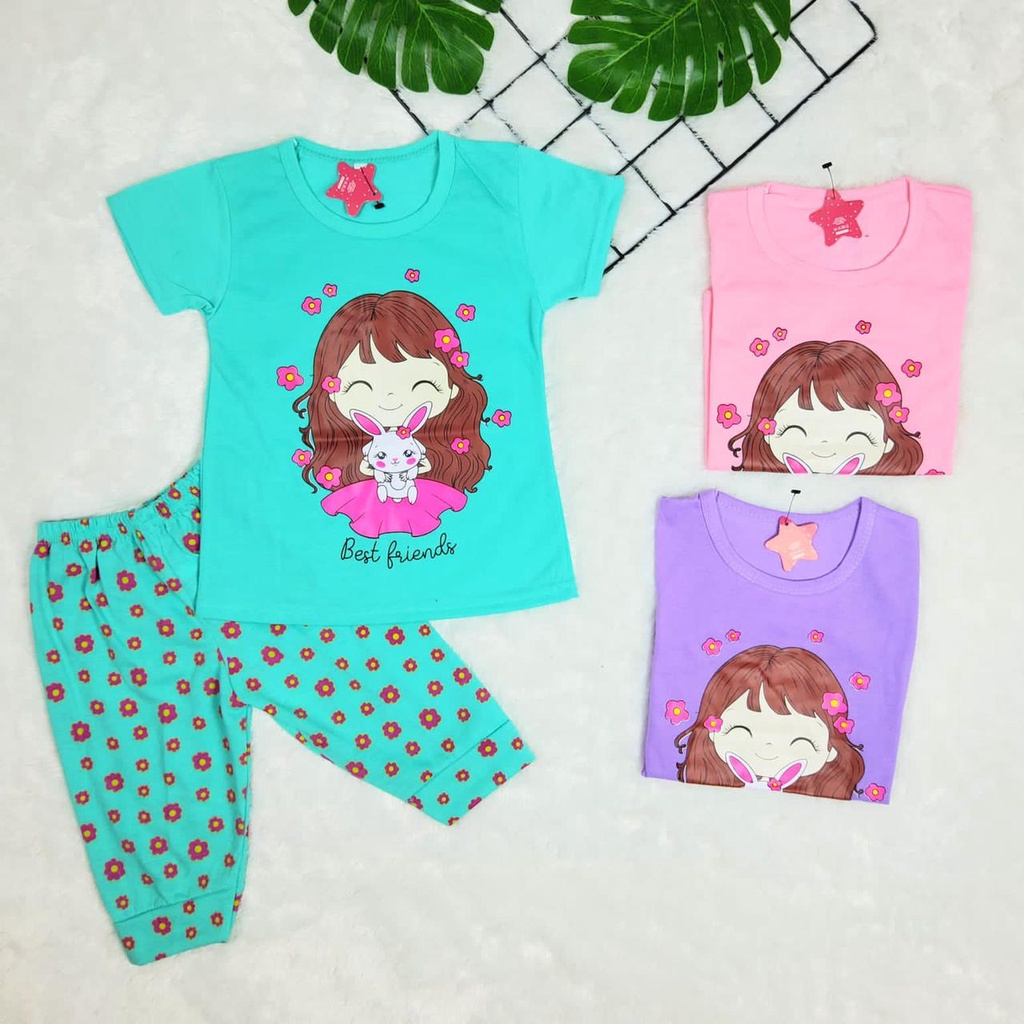 SETELAN ANAK CEWEK BAJU SETELAN ANAK CEWEK SET JOGER ANAK SETELAN JOGER ANAK PEREMPUAN KAOS UNICORN 