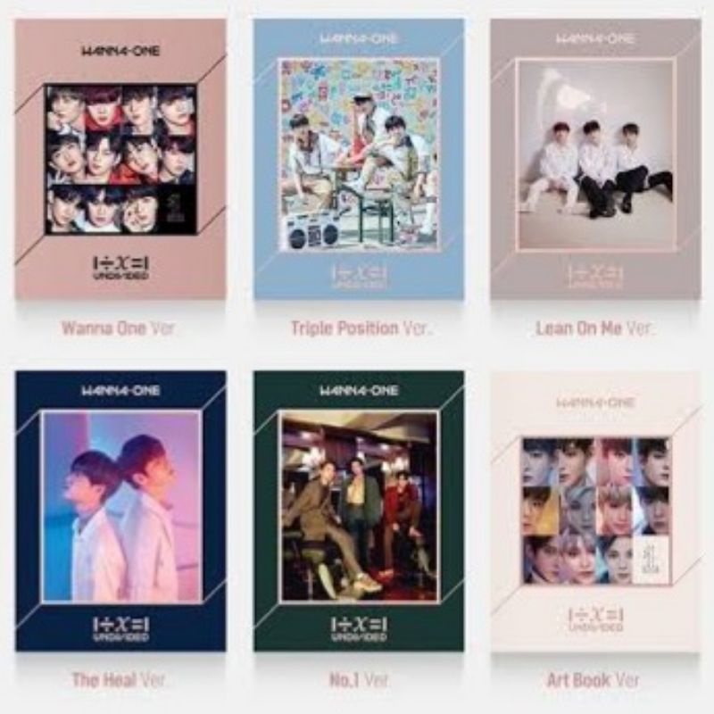 [ALBUM ONLY] UNSEALED NO PHOTOCARD WANNA ONE UNDIVIDED NO.1 LEAN ON ME TRIPLETS THE HEAL ART BOOK