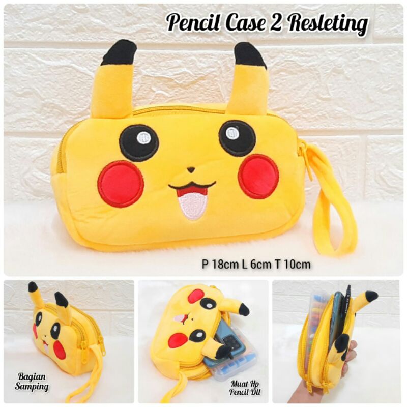 BAGPACK FULL BODY POKEMON+PENCIL CASE/BAGPACK POKEOMON/TAS PUNDAK BULAT POKEMON/BAGPACK BONEKA IMPOR