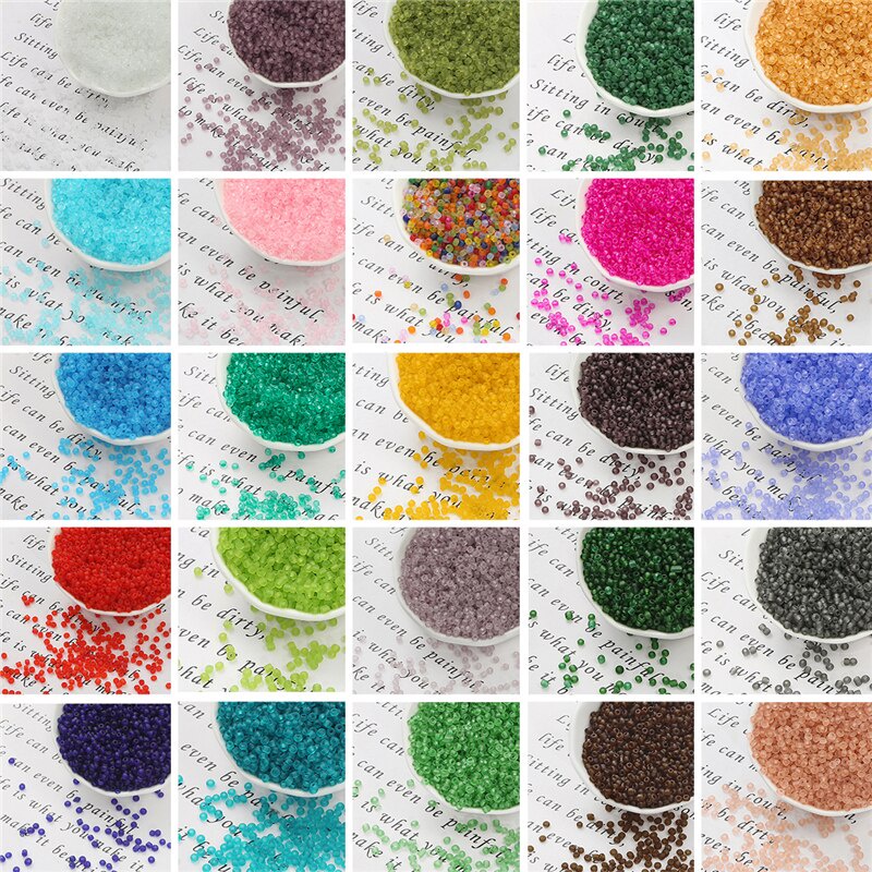 20g 700Pcs 3mm Transparent Matte Czech Glass Spacer Seed beads  For Diy Sewing Handmade Jewelry Women Charm Bohemia Bracelet Necklace Accessories