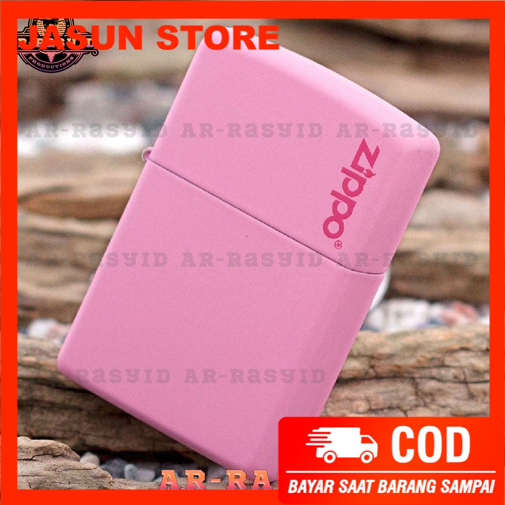 BISA COD! Korek Api Minyak Zippo Matte Pink Merah Muda 238 ZL