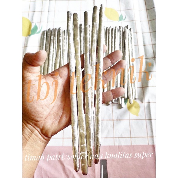 timah patri/solder batangan no 1 kualitas super harga per kg putih