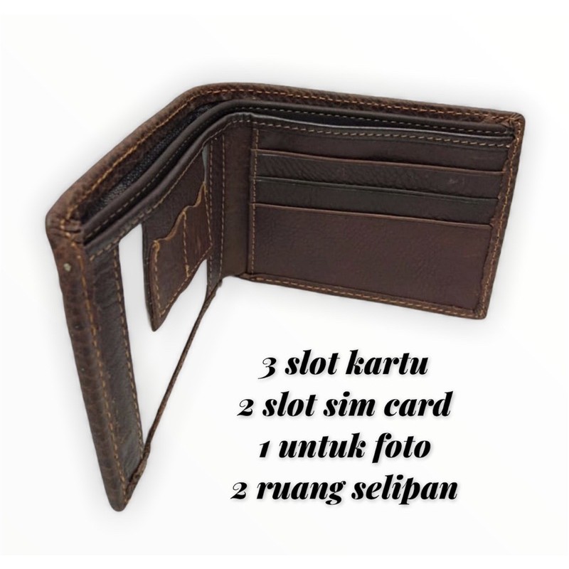 DOMPET KULIT ASLI KULIT SAPI DOMPET KULIT MURAH MERIAH DOMPET PRIA ASLI KULIT DOMPET LIPAT KULIT