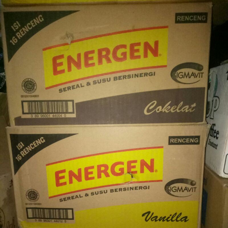 

Energen Cokelat Vanila Kacang Hijau Jahe Jagung Kurma