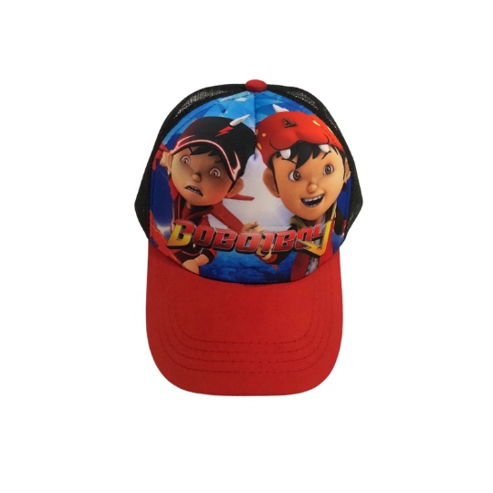 Topi Anak Printing animasi cartoon/ Trucker kids