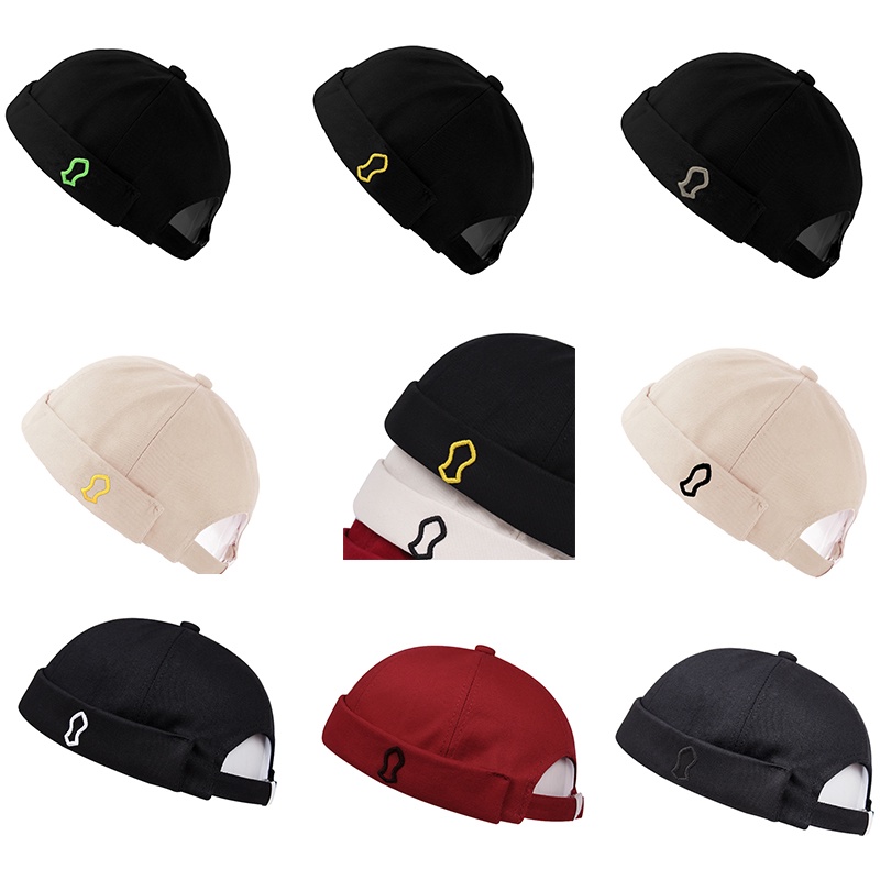 beanie hat high quality embroidery topi budak lelaki fashion casual cap men and cap women brimless cap