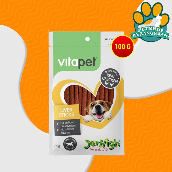 Snack Anjing Cemilan Anjing Vita pet Jerhigh 100 Gram