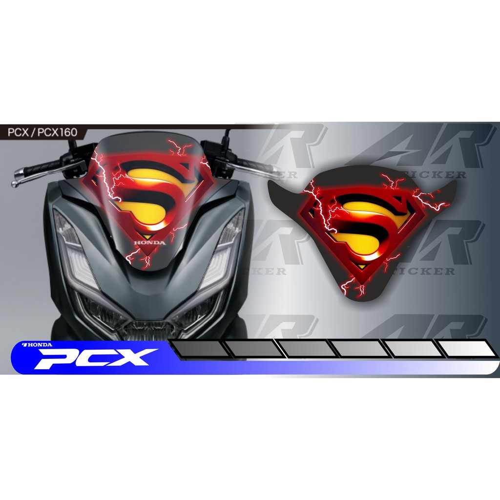 STICKER VISOR NEW PCX 160cc