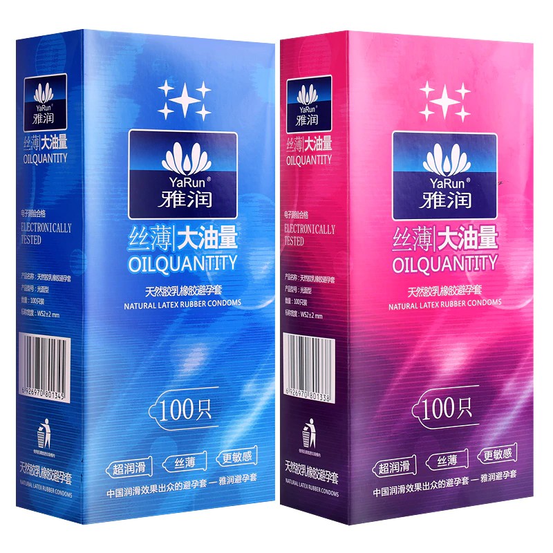 Runyu sex shop Life Condoms 100 Pcs/Lot Natural Latex Smooth Lubricated Contraception Condoms for