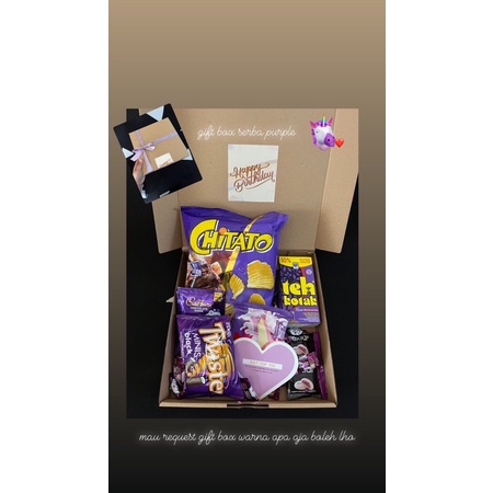 

snack box warna lilac/ ungu