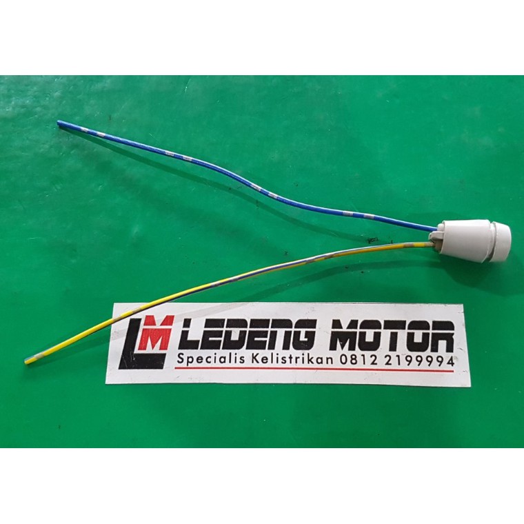 Fiting Lampu Speedometer T5 Soket Bohlam Spido 2 Kabel Motor Mobil Universal