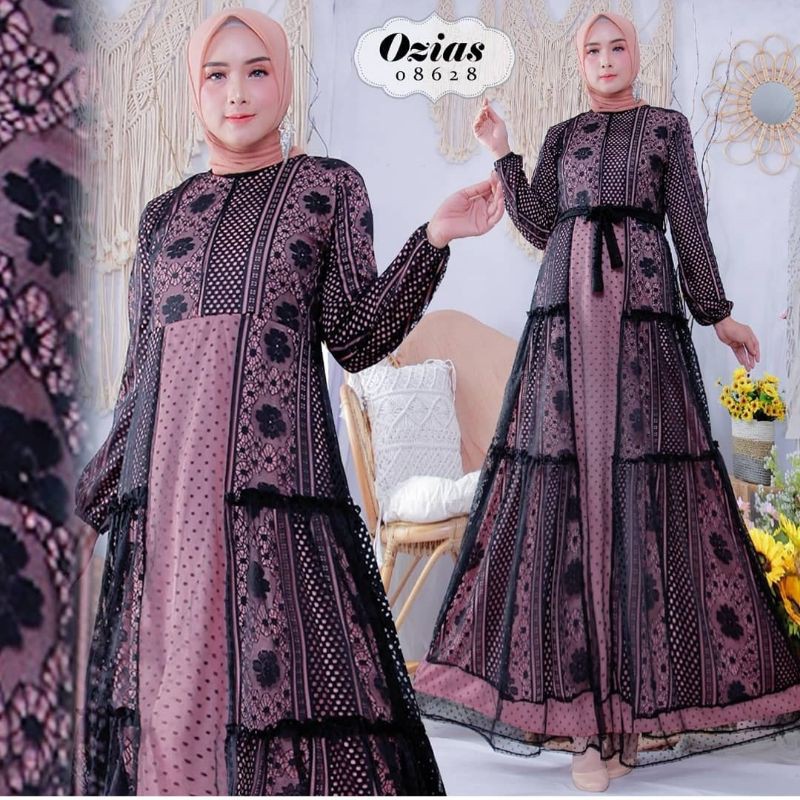 Gamis Ozias  - Dress Premium - Gaun Pesta - Baju Muslim Wanita