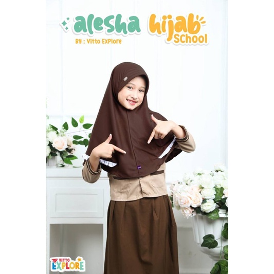 Hijab school anak Alesha by Vitto