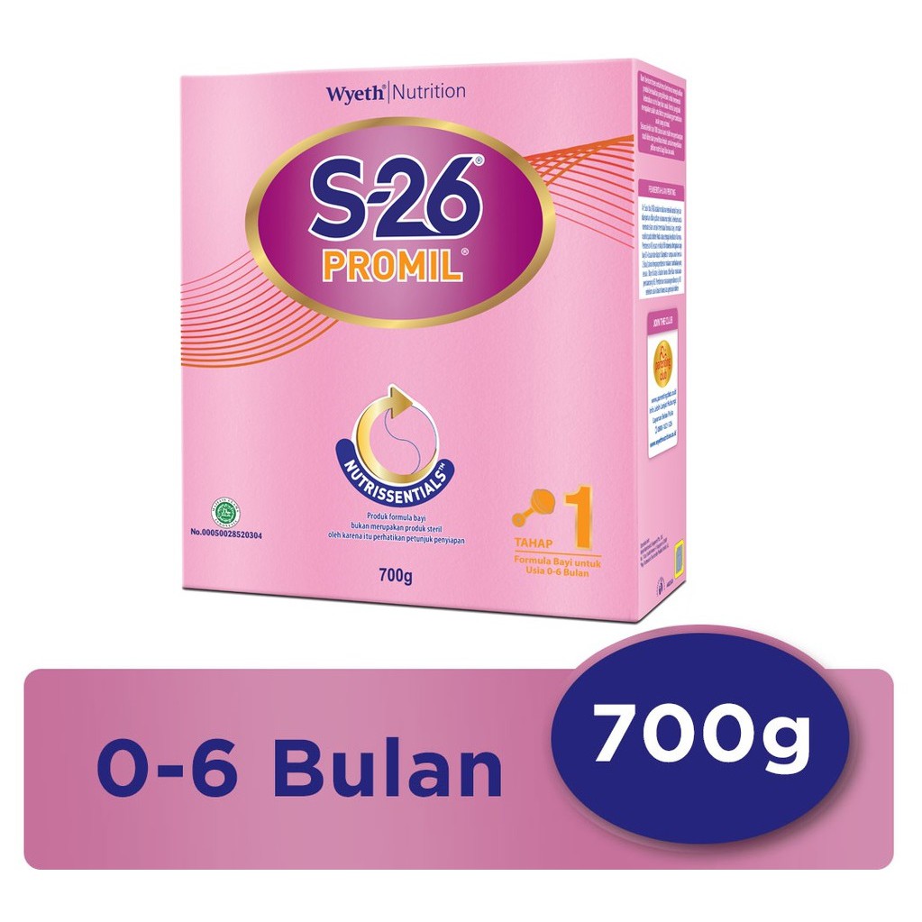 S-26 PROMIL 1 700 gram Susu Formula Bayi 0 - 6 Bulan