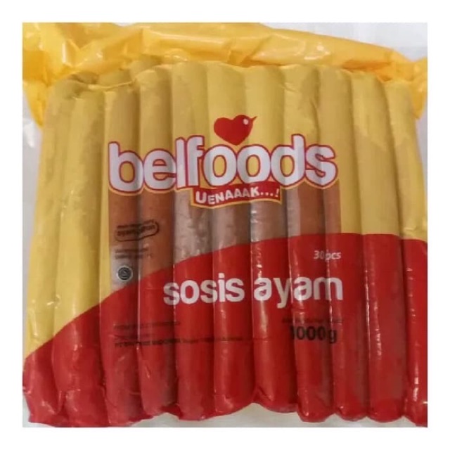 

Sosis Ayam #1 Belfoods isi 30 1000 gram 1 kg frozenfood semarang