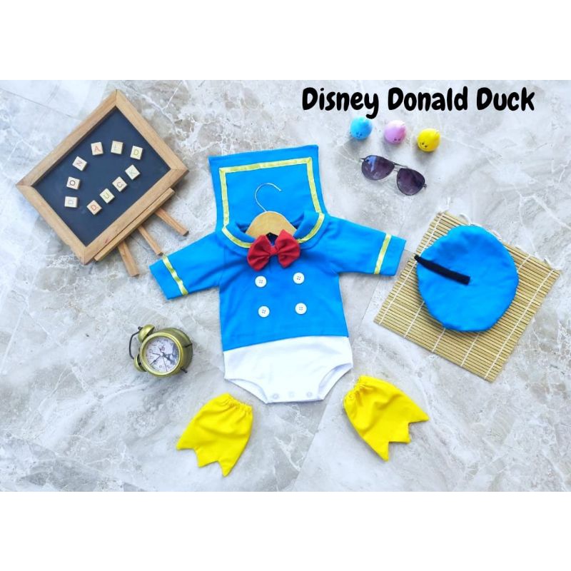 KOSTUM DISNEY DONALD DUCK NEWBORN/BAYI/ANAK/KOSTUM NEWBORN/KOSTUM PHOTOSHOOT/KOSTUM CARTOON/KOSTUM H
