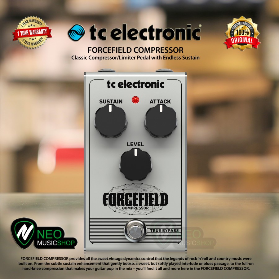 TC ELECTRONIC FORCEFIELD COMPRESSOR Classic Compressor/Limiter Pedal
