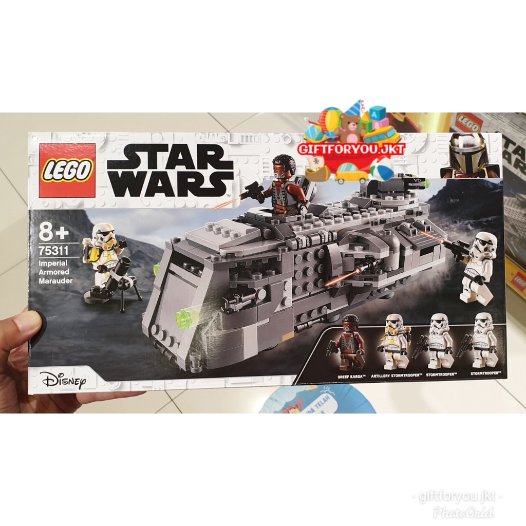 Lego Starwars 75311 Imperial Armored Bricks Mainan Anak Star Wars Spaceship Pesawat Movie Film Toy