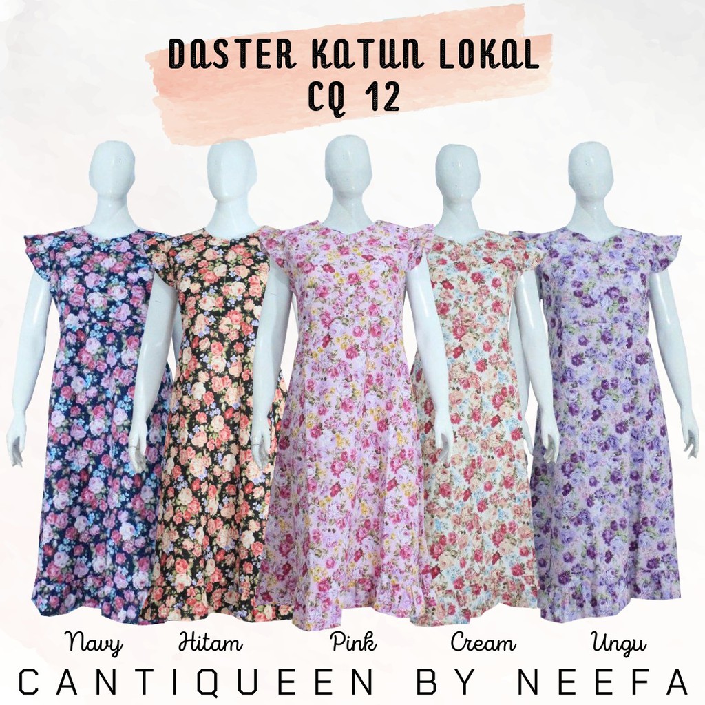 DASTER LENGAN PENDEK BAWAH PANJANG BAHAN KATUN / DASTER BALI KATUN PREMIUM / BAJU TIDUR WANITA