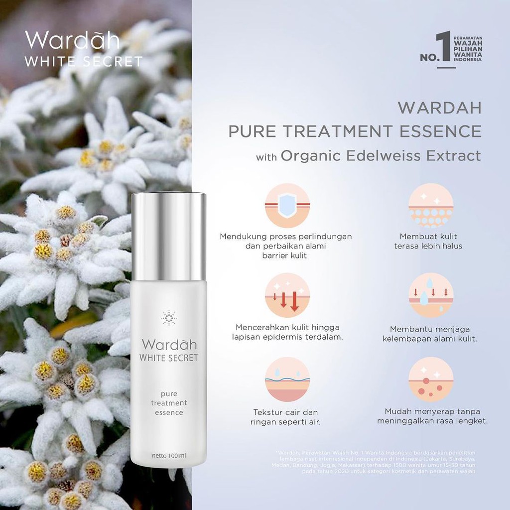 Wardah Crystal Secret Pure Treatment Essense | Wardah White Secret Pure Treatment Essence