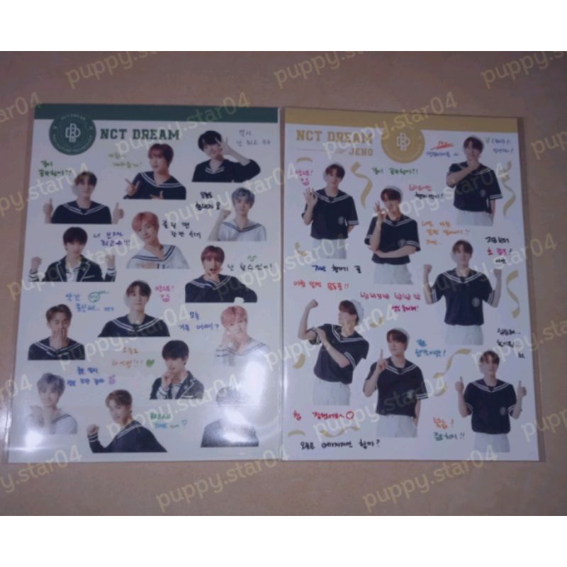 

TAKE ALL BOX B2S NCT DREAM 2021- NOTE SET- STIKER SET GLOSSY & MATTE