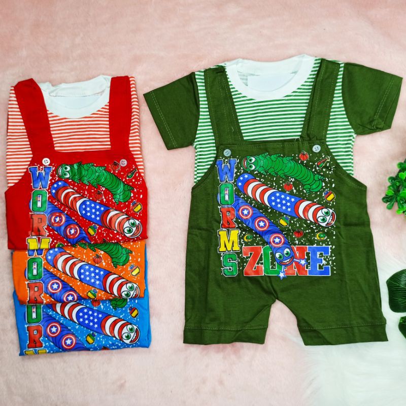 Ss#2003 Jumper Anak size 2-10bulan / Baju Kodok Anak / Overall Anak / Pakaian Bayi